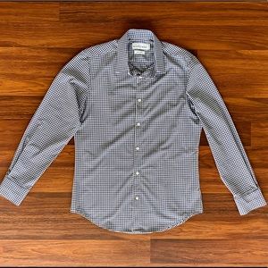 Med Mizzen+Mane Malone Gingham Check Trim Shirt